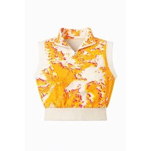 MAKING THE CUT Abstract Print Sleeveless Quarter Zip Vest NWT Women's Small